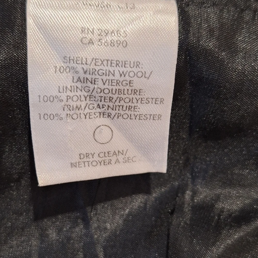 PENDLETON  VIRGIN WOOL Black and Gray Patterned Blazer
